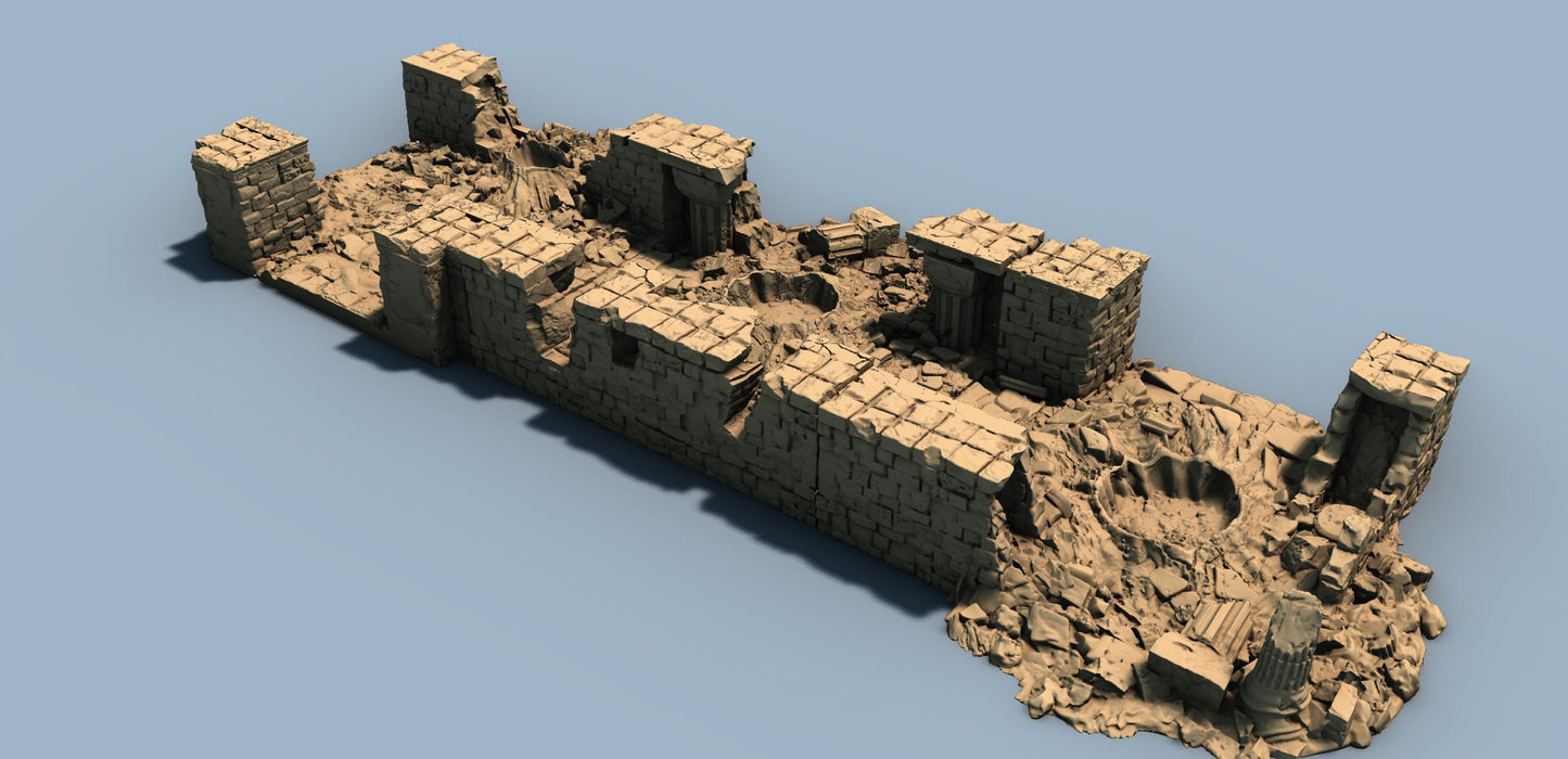 The Lost City : Modular Close-Combat Ruins - 3D Printed Tabletop Terrain, Perfect for Wargames, Board Games, Role Playing Games