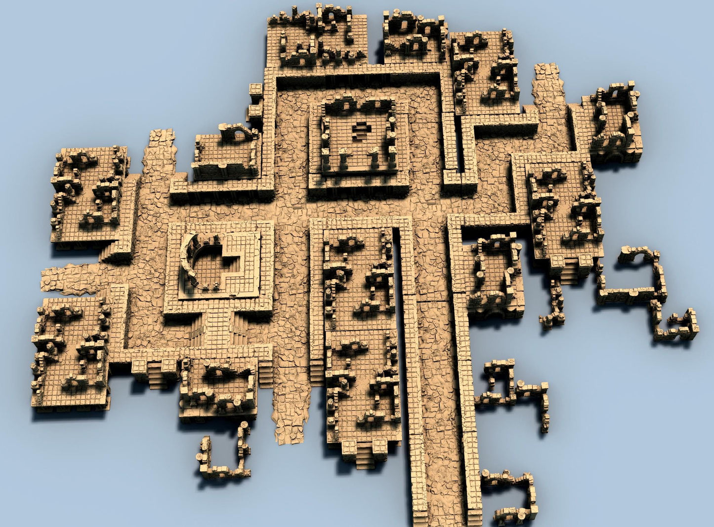 The Lost City : Modular Close-Combat Ruins - 3D Printed Tabletop Terrain, Perfect for Wargames, Board Games, Role Playing Games