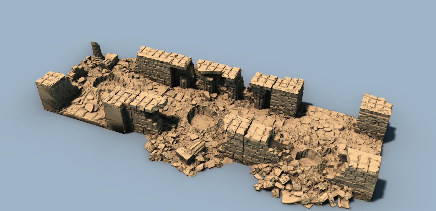 The Lost City : Modular Close-Combat Ruins - 3D Printed Tabletop Terrain, Perfect for Wargames, Board Games, Role Playing Games