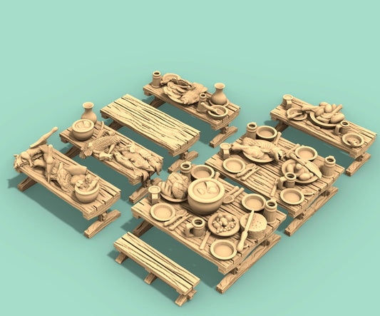 Common Interior Scatter set 1 by GameScape3D - 3D Printed Tabletop Terrain, Perfect for Wargames, Board Games, RPGs