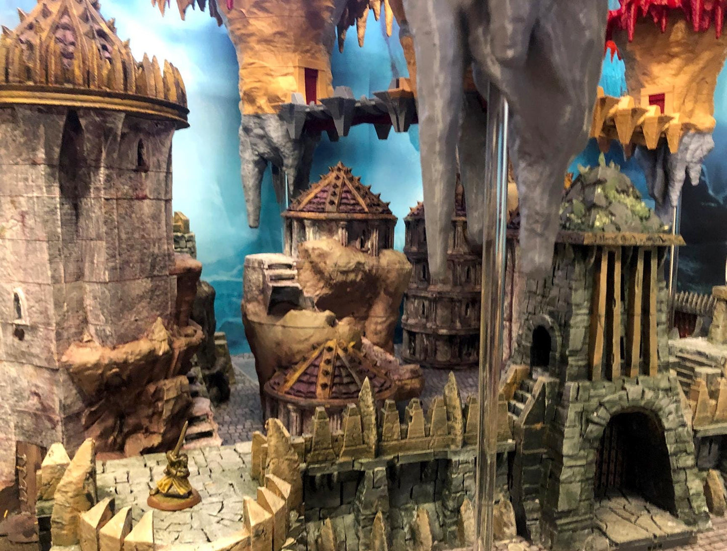 Fortified Stalactite & Bridge Compound by GameScape3D - 3D Printed Tabletop Terrain, Perfect for Wargames, Board Games, Role Playing Games