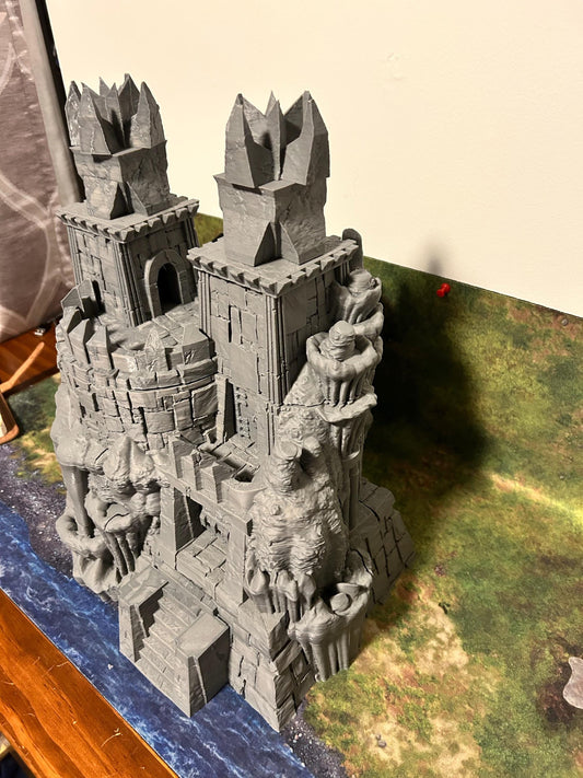 Small Underdark Keep by GameScape3D - 3D Printed Tabletop Terrain, Perfect for Wargames, Board Games, Role Playing Games