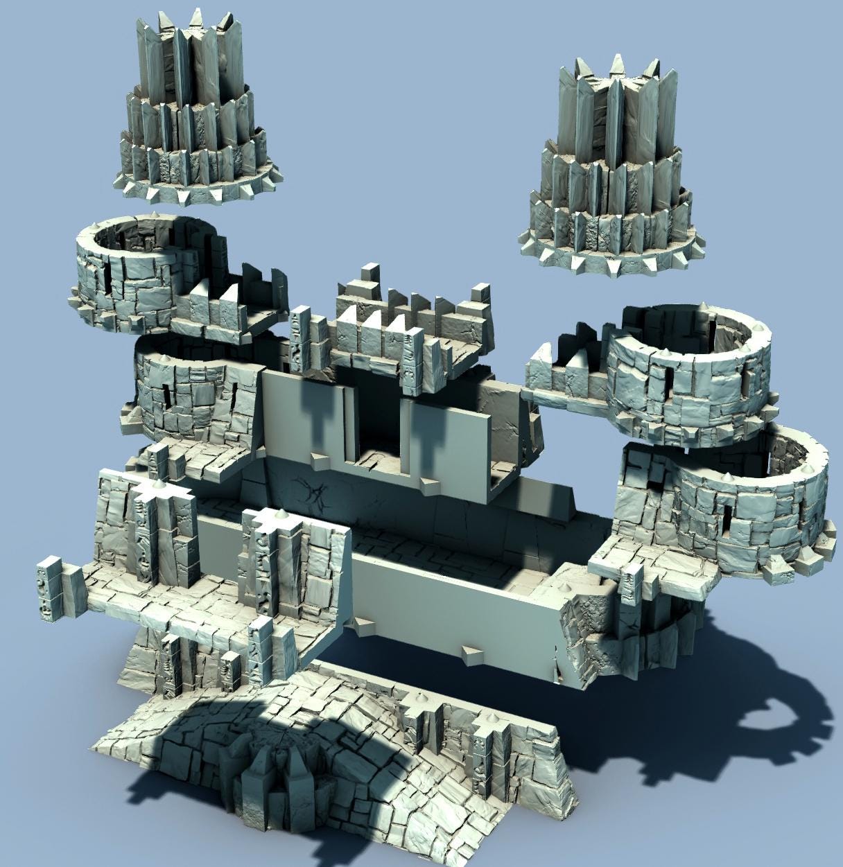 Underdark Barracks by GameScape3D - 3D Printed Tabletop Terrain, Perfect for Wargames, Board Games, Role Playing Games