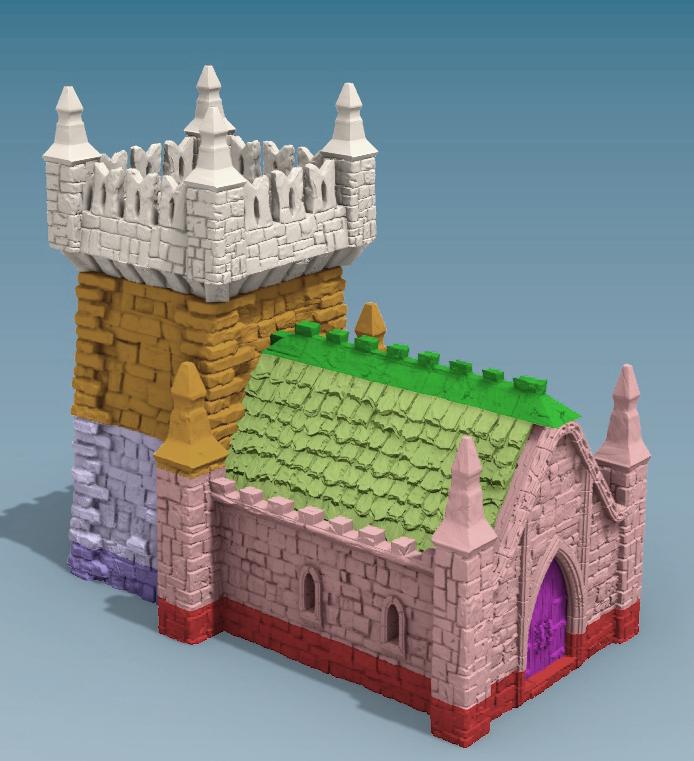 Small Scriptorium by GameScape3D - 3D Printed Tabletop Terrain, Perfect for Wargames