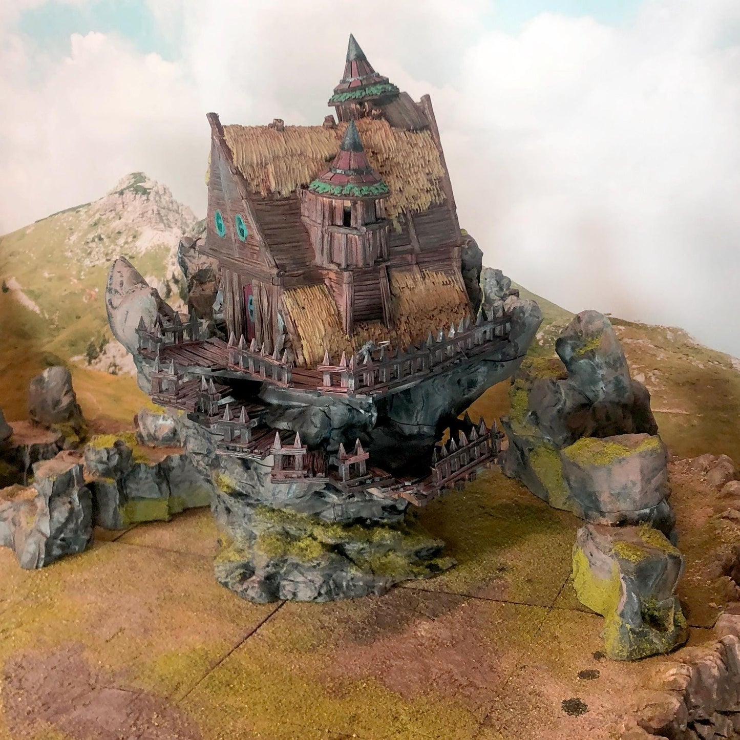 Witch House Hill by GameScape3D - 3D Printed Tabletop Terrain, Perfect for Wargames