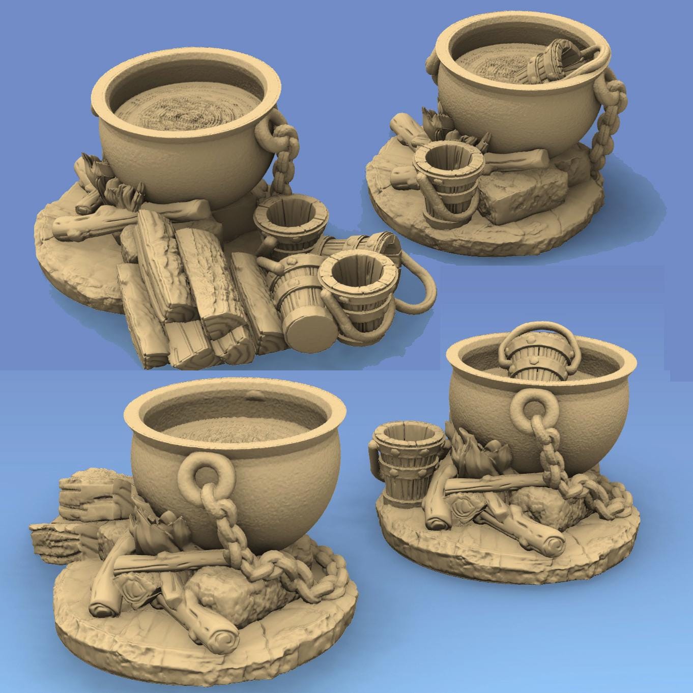 Library Scatter Terrain by GameScape3D - 3D Printed Tabletop Terrain, Perfect for Wargames, Board Games, RPGs