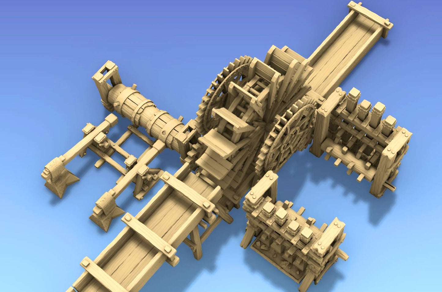 Iron Works by GameScape3D - 3D Printed Tabletop Terrain, Perfect for Wargames, Role playing games, Tabletop games