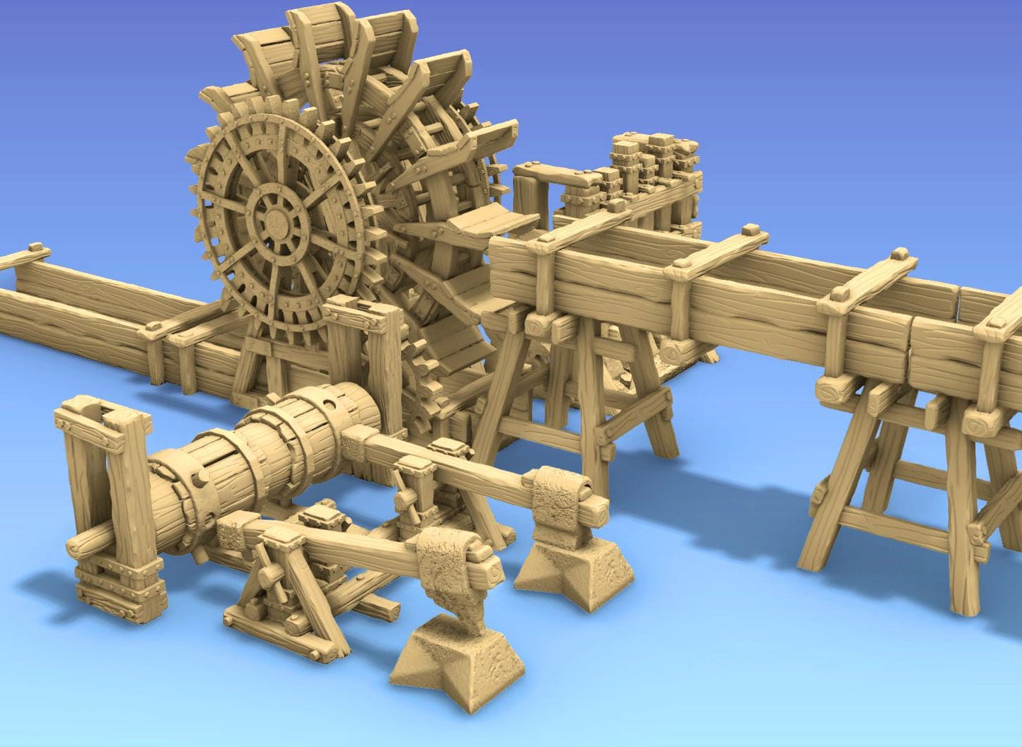 Iron Works by GameScape3D - 3D Printed Tabletop Terrain, Perfect for Wargames, Role playing games, Tabletop games