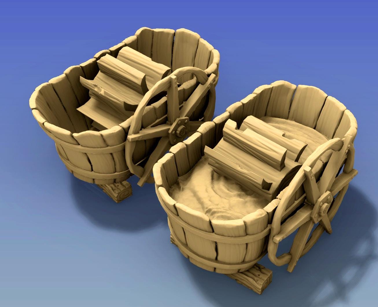 Paper Mill Scatter Terrain by GameScape3D - 3D Printed Tabletop Terrain, Perfect for Wargames, Role playing games, Tabletop games