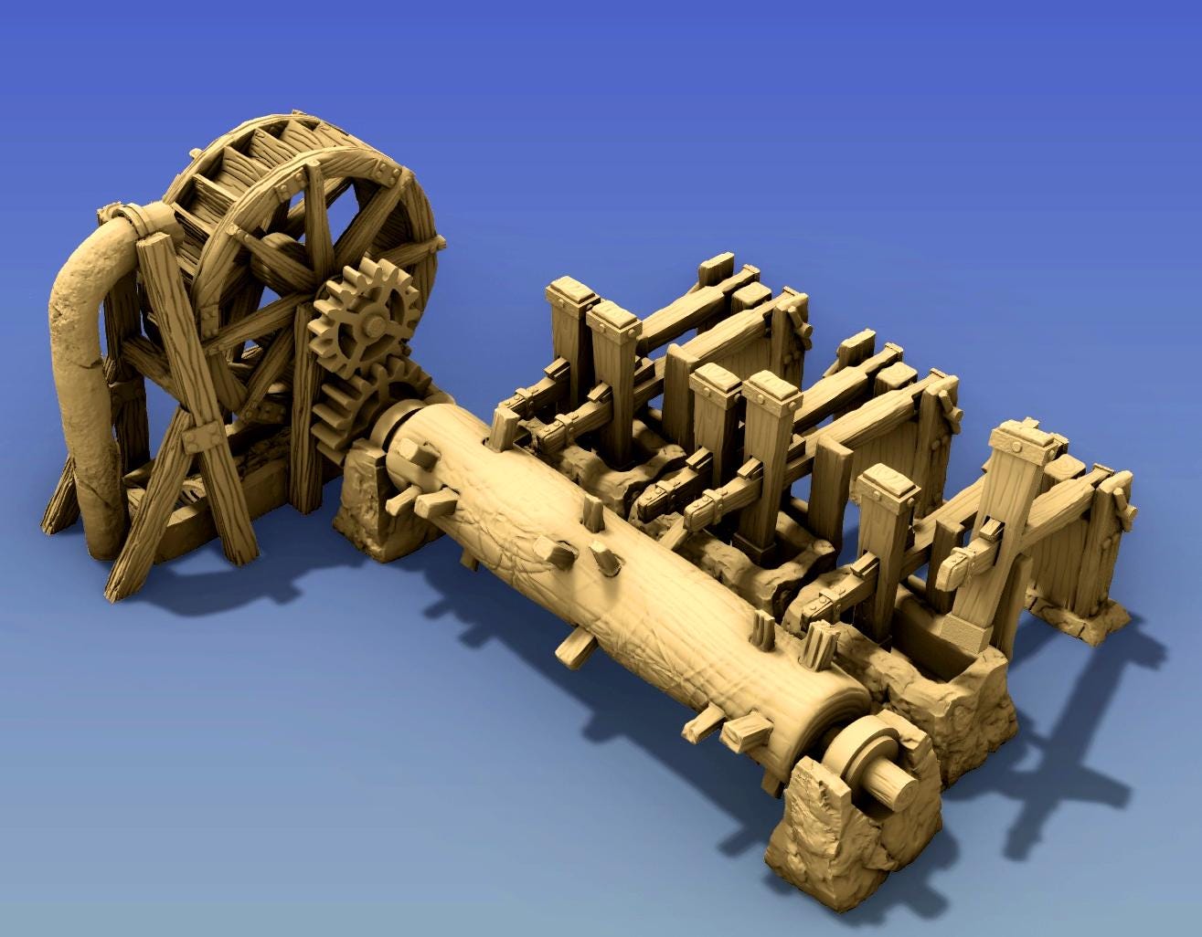 Paper Mill Scatter Terrain by GameScape3D - 3D Printed Tabletop Terrain, Perfect for Wargames, Role playing games, Tabletop games