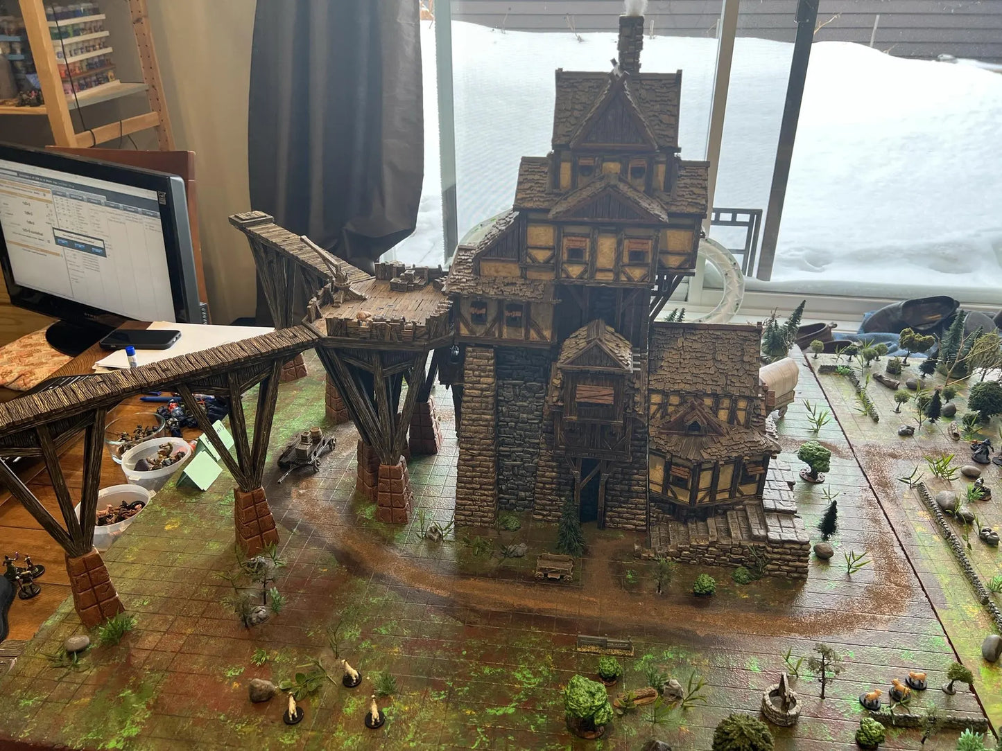 Enormous Tower Manor by GameScape3D - 3D Printed Tabletop Terrain, Perfect for Wargames, Role playing games, Tabletop games