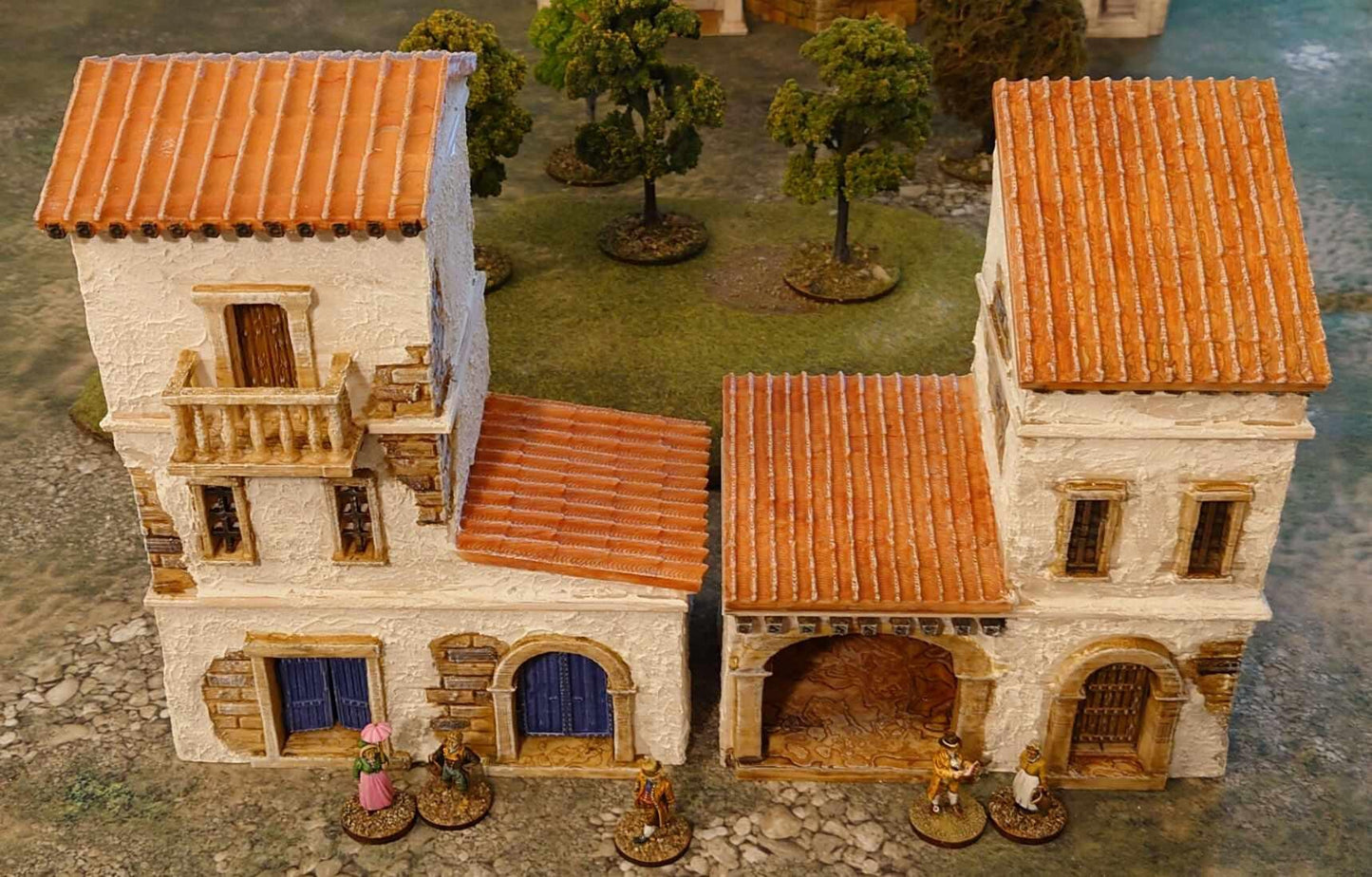 Colonial Spanish District - Tabletop Terrain - 28 MM, Tabletop 3D Printed Terrain by MiniatureLand, Perfect for Wargaming and RPGs