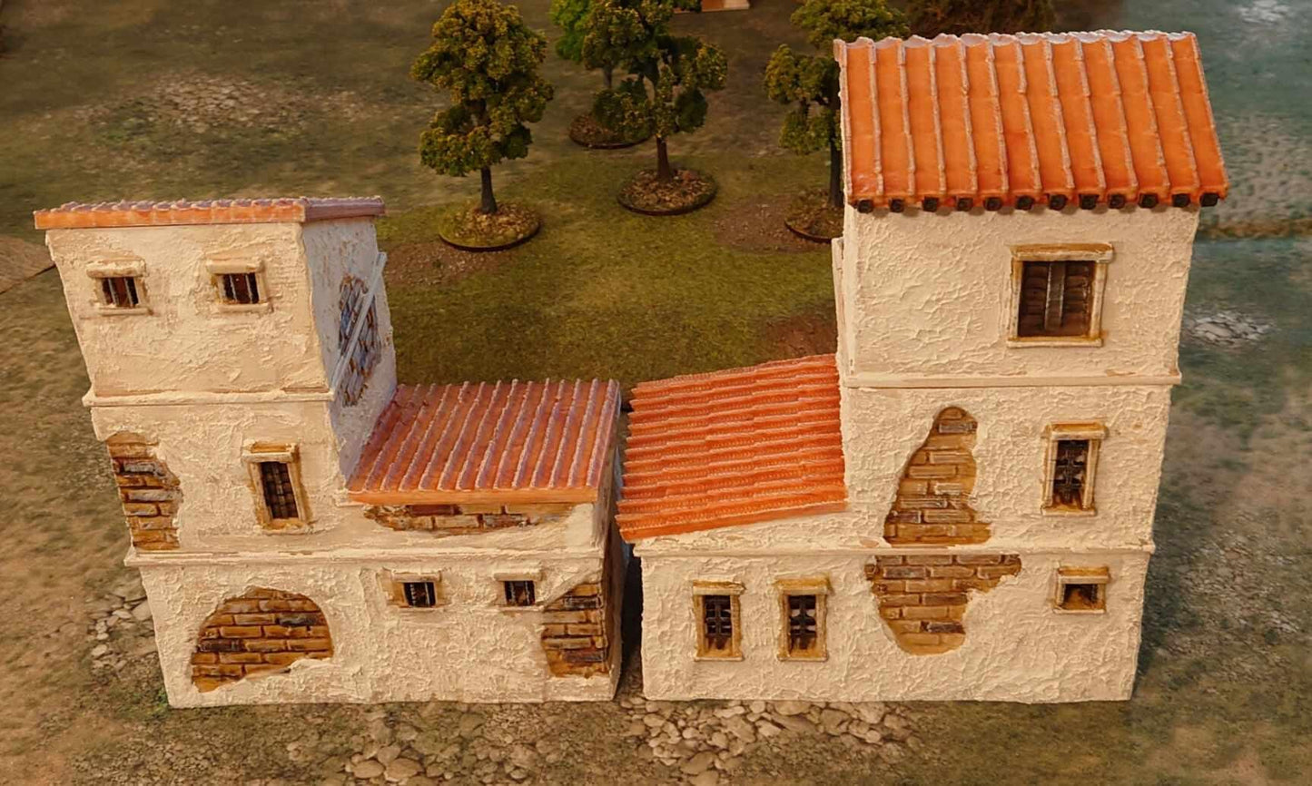 Colonial Spanish District - Tabletop Terrain - 28 MM, Tabletop 3D Printed Terrain by MiniatureLand, Perfect for Wargaming and RPGs