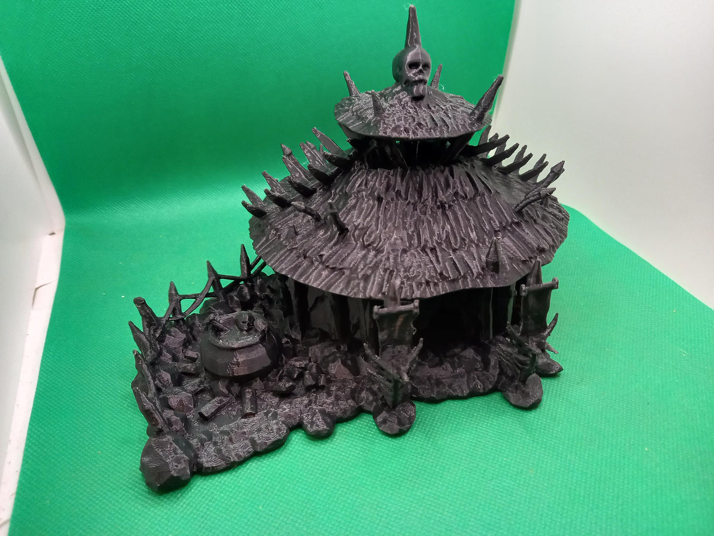 Goblin Huts - Tabletop Terrain - 28 MM, Tabletop 3D Printed Terrain by MiniatureLand, Perfect for Wargaming and RPGs