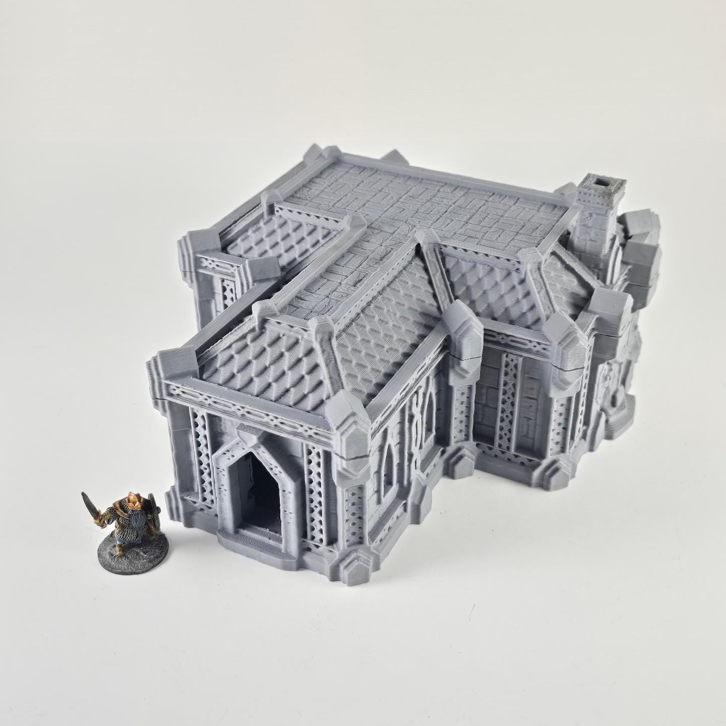 Dwarf Houses - Tabletop Terrain - 28 MM, Tabletop 3D Printed Terrain by MiniatureLand, Perfect for Wargaming and RPGs