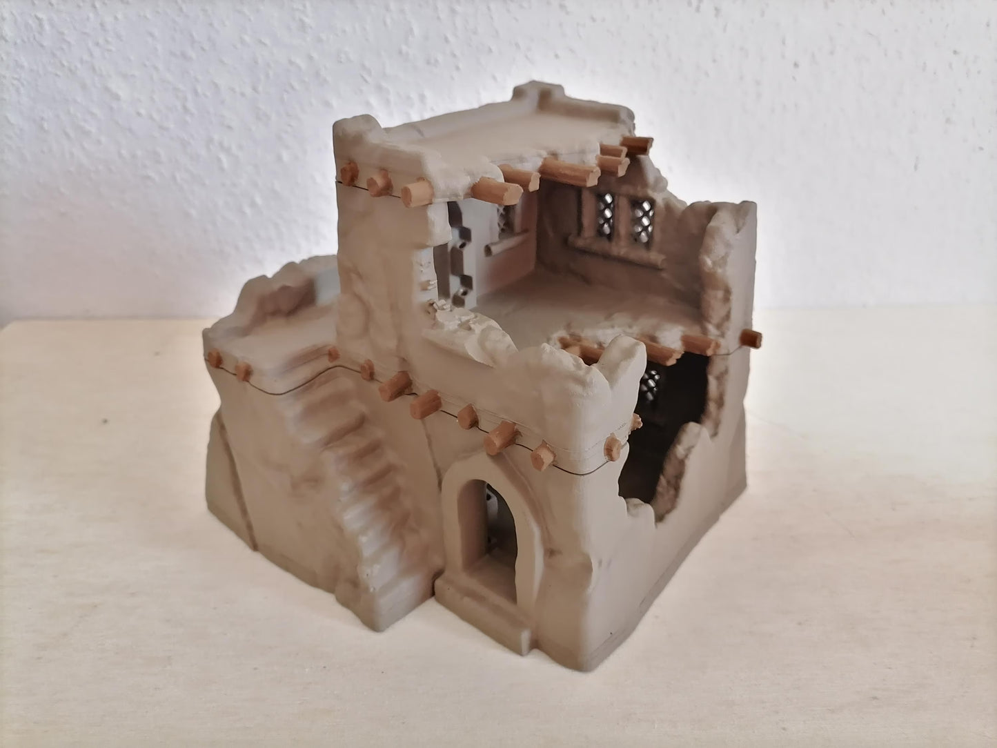 Ruined Desert Settlement - Tabletop Terrain - 28 MM, Tabletop 3D Printed Terrain by MiniatureLand, Perfect for Wargaming and RPGs