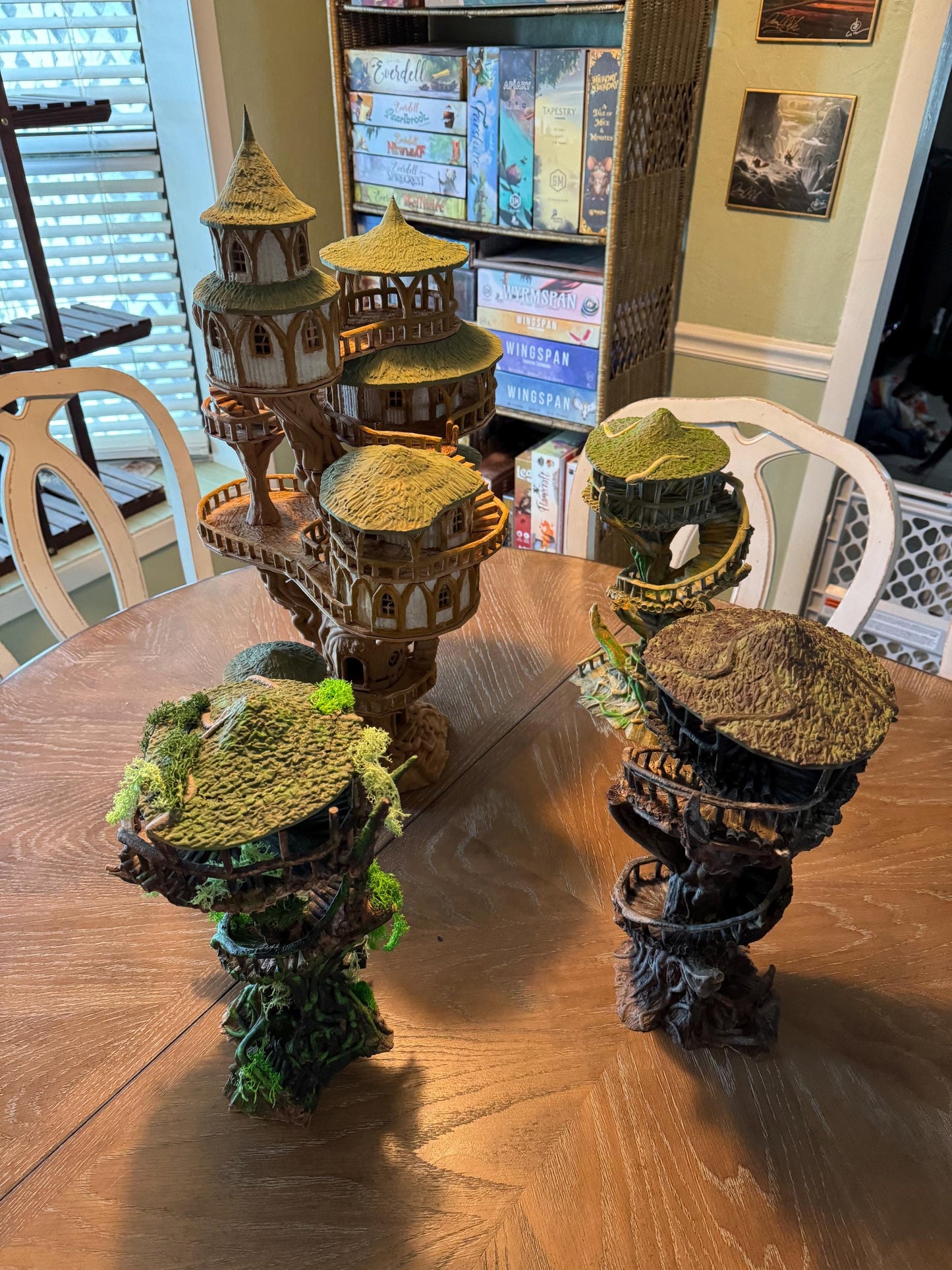 Elven TreeTowers - Tabletop Terrain - 28 MM, Tabletop 3D Printed Terrain by MiniatureLand, Perfect for Wargaming and RPGs