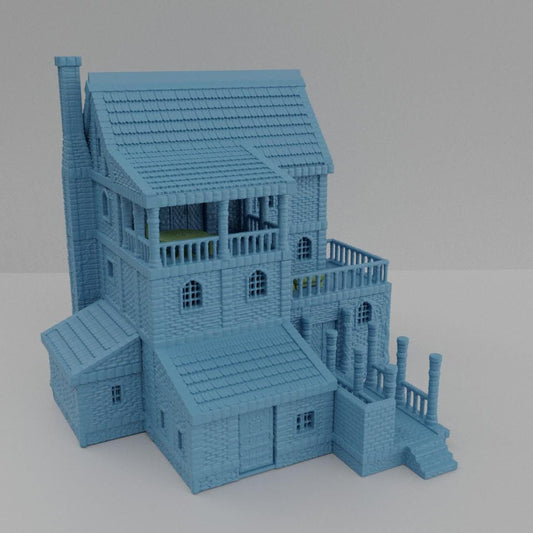 Noble Villa - Tabletop Terrain - 28 MM, Tabletop 3D Printed Terrain by MiniatureLand, Perfect for Wargaming and RPGs