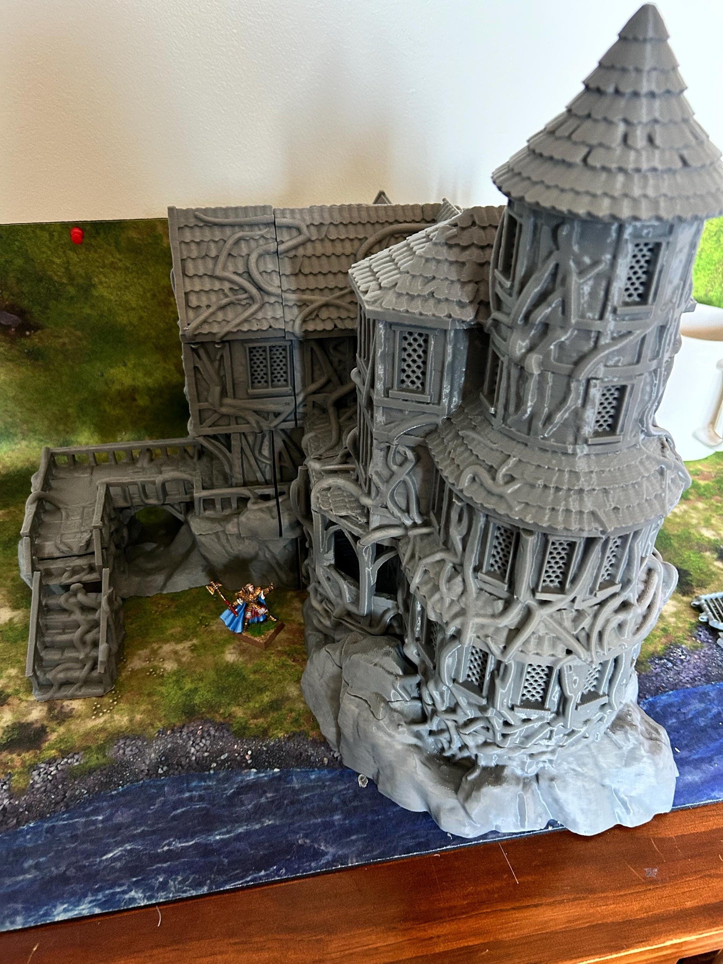Cultist Manor - Tabletop Terrain - 28 MM, Tabletop 3D Printed Terrain by MiniatureLand, Perfect for Wargaming and RPGs