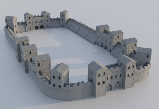 Roman Fort - Tabletop Terrain - 28 MM, Tabletop 3D Printed Terrain by MiniatureLand, Perfect for Wargaming and RPGs