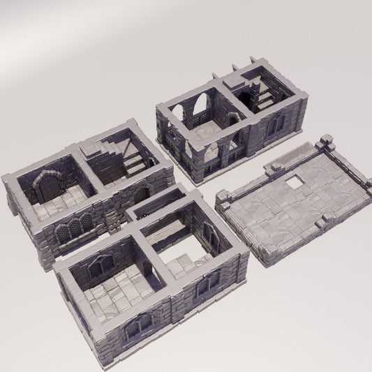 Traditional Arabian House - Tabletop Terrain - 28 MM Tabletop 3D Printed Terrain by MiniatureLand, Perfect for Wargaming and RPGs