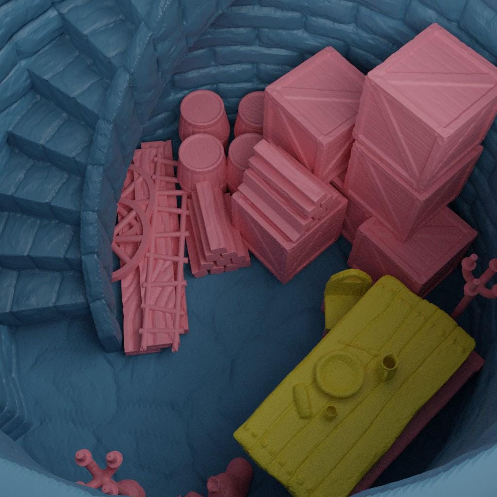 Round Tower - Tabletop Terrain - 28 MM, Tabletop 3D Printed Terrain by MiniatureLand, Perfect for Wargaming and RPGs