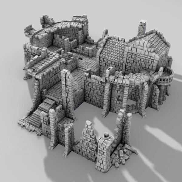 Citadel Ruins by GameScape3D - 3D Printed Tabletop Terrain, Perfect for Wargames, Role Playing Games, Tabletop Games
