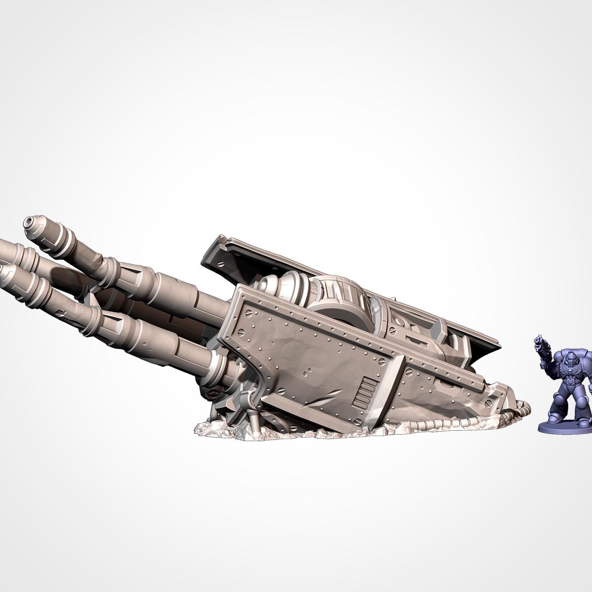 MEGA TITAN DESTROYED Txarli Factory Sci-Fi modular Wreckage Set, Perfect for Tabletop Wargames
