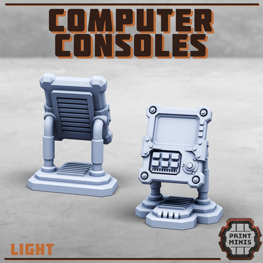 Computer Consoles -  Sci-Fi Grimdark Civilians by Print Minis