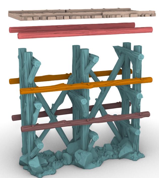 Scaffolding Super Set - 3D Printed Tabletop Terrain, Perfect for Wargames, Role Playing Games, Tabletop Games