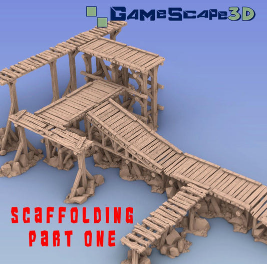 Scaffolding Super Set - 3D Printed Tabletop Terrain, Perfect for Wargames, Role Playing Games, Tabletop Games