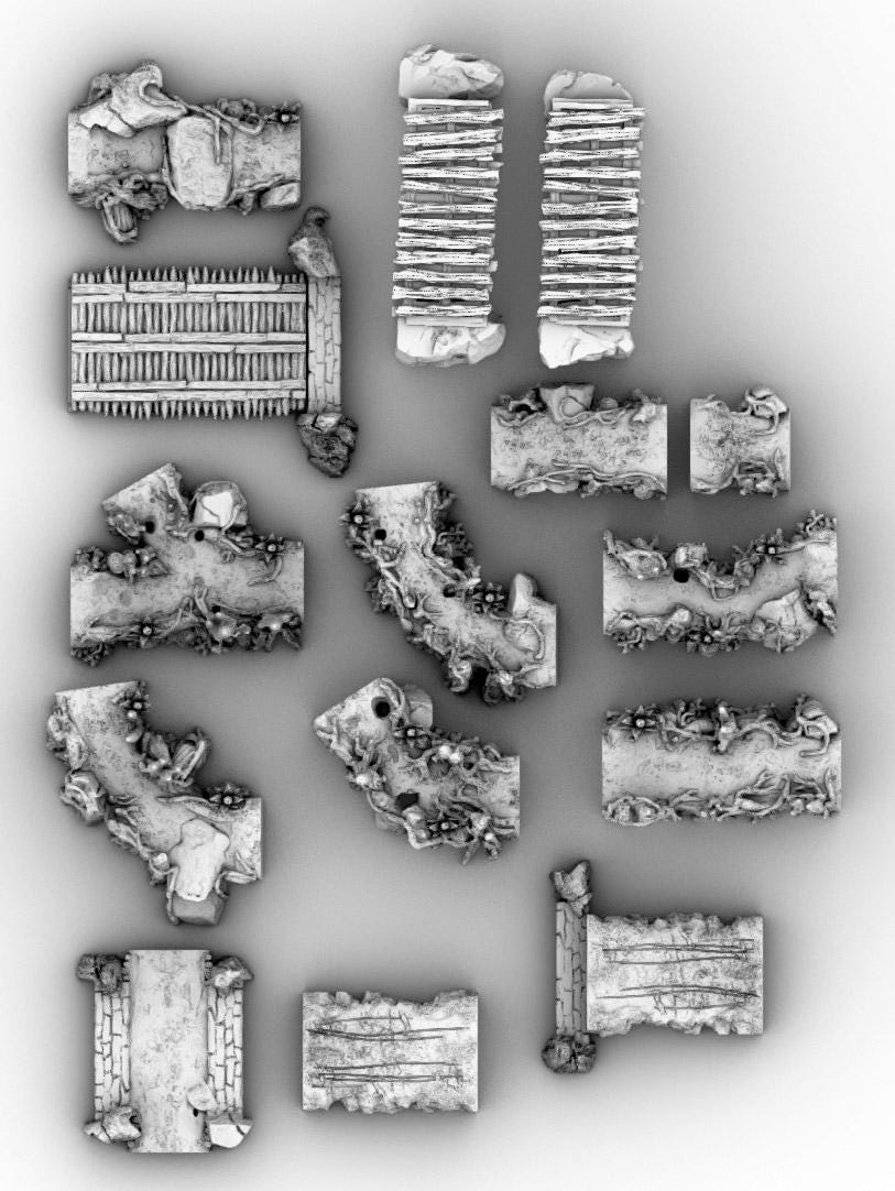 Swampland Roads and Trail - 3D Printed Tabletop Terrain, Perfect for Wargames, Board Games, Role Playing Games