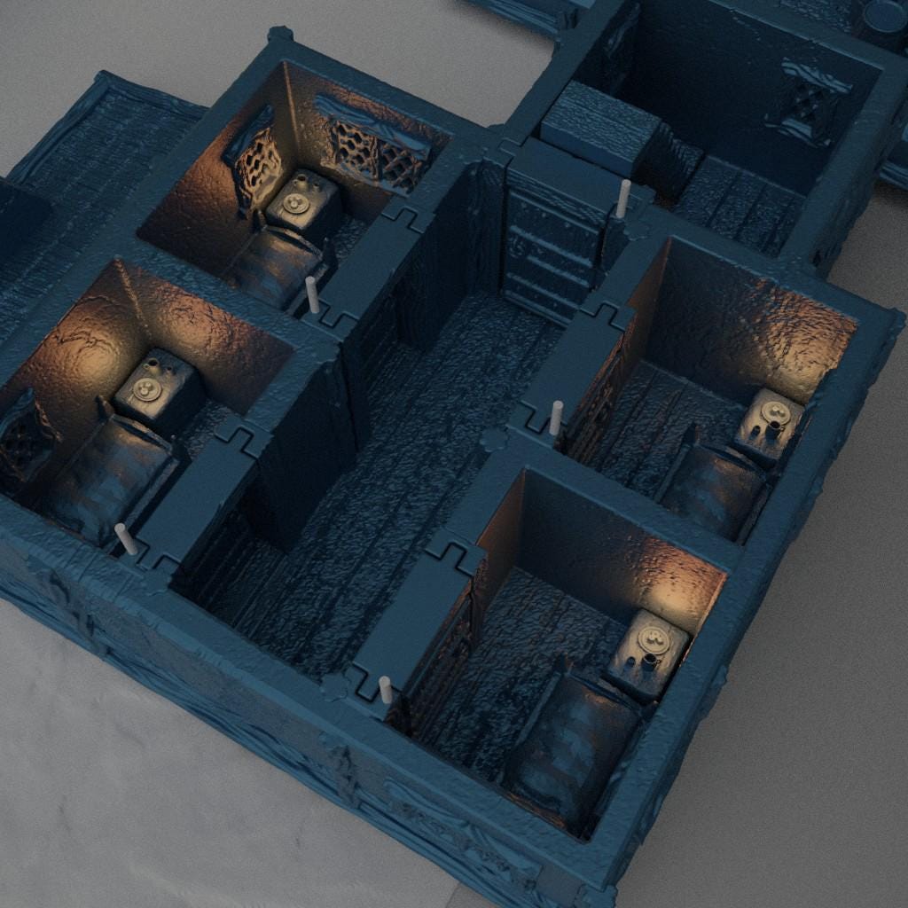 Old Forest Inn - Tabletop Terrain - 28 MM, Tabletop 3D Printed Terrain by MiniatureLand, Perfect for Wargaming and RPGs