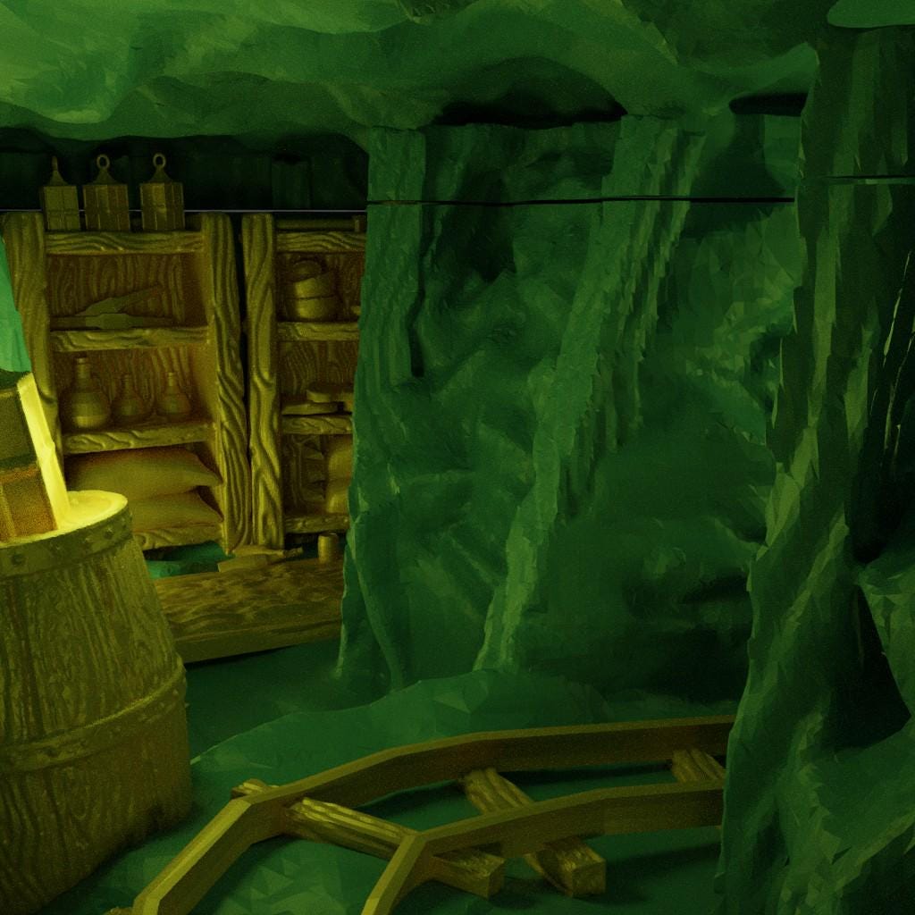 Coal Mine Entrance - Tabletop Terrain - 28 MM, Tabletop 3D Printed Terrain by MiniatureLand, Perfect for Wargaming and RPGs