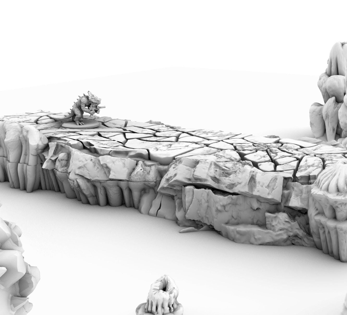 Underdark Road - 3D Printed Tabletop Terrain, Perfect for Wargames, Board Games, Role Playing Games