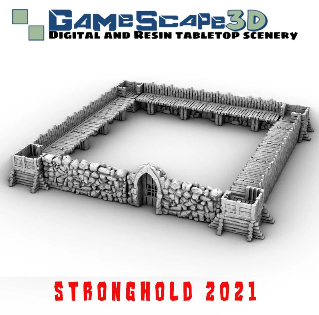 Stronghold on the Borderlands by GameScape3D - 3D Printed Tabletop Terrain, Perfect for Wargames, Board Games, RPGs