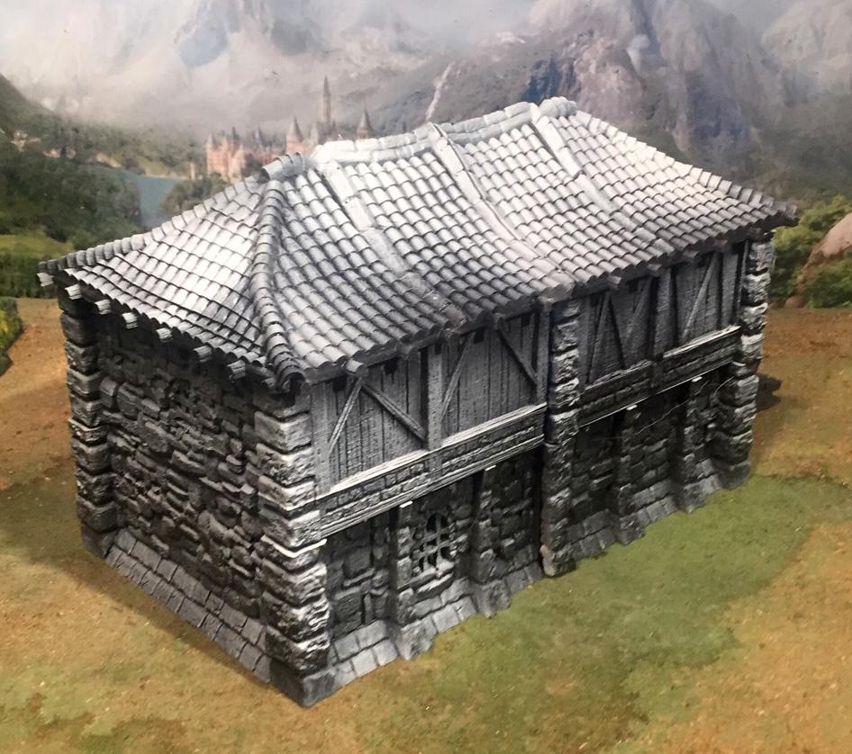Warehouse With Inventory by GameScape3D - 3D Printed Tabletop Terrain, Perfect for Wargames, Board Games, RPGs