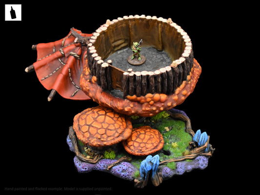 Goblin Mushroom House & Lilly Pad Walkway by GameScape3D - 3D Printed Tabletop Terrain, Perfect for Wargames, Board Games, RPGs