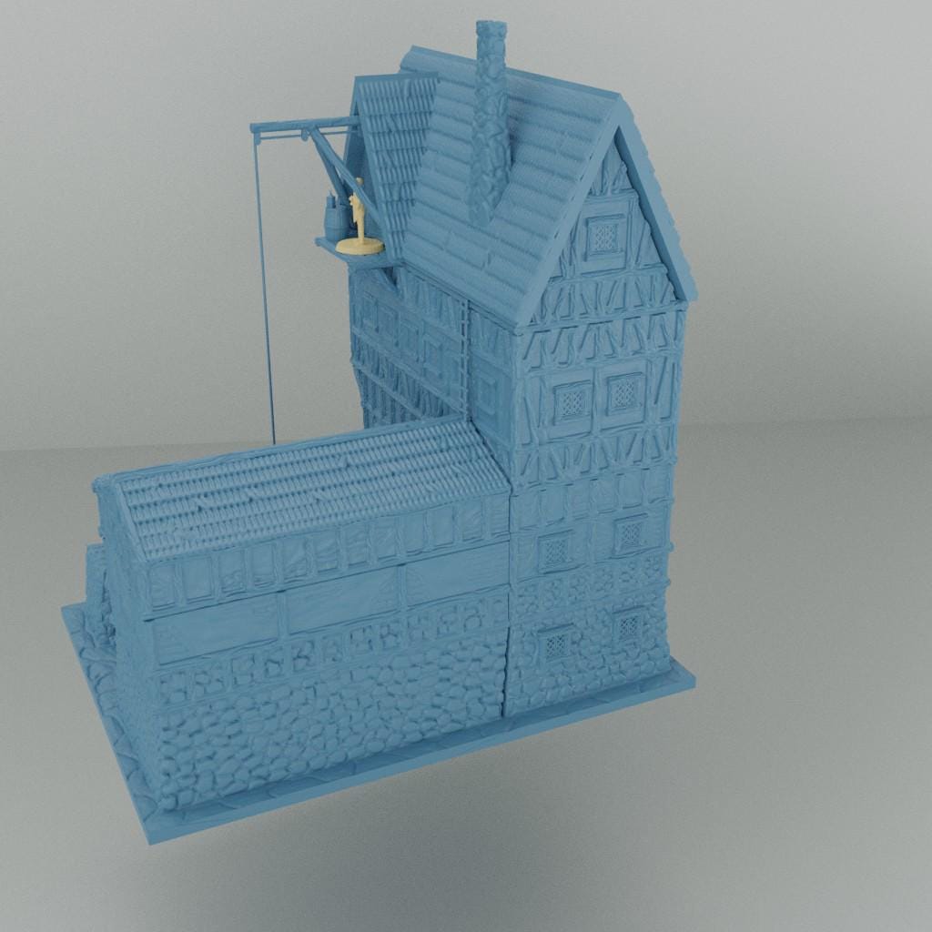 Store House - Tabletop Terrain - 28 MM Tabletop 3D Printed Terrain by MiniatureLand, Perfect for Wargaming and RPGs