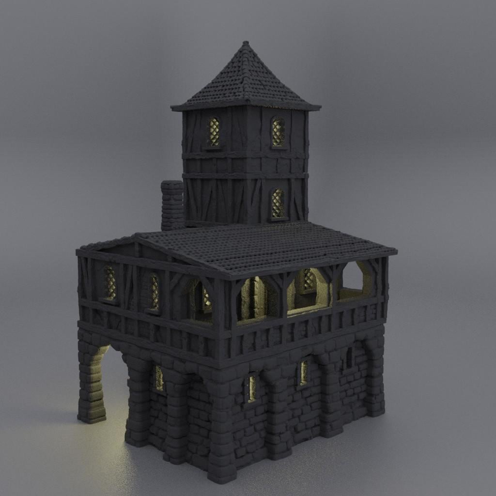 Small Village Prison - Tabletop Terrain - 28 MM, Tabletop 3D Printed Terrain by MiniatureLand, Perfect for Wargaming and RPGs