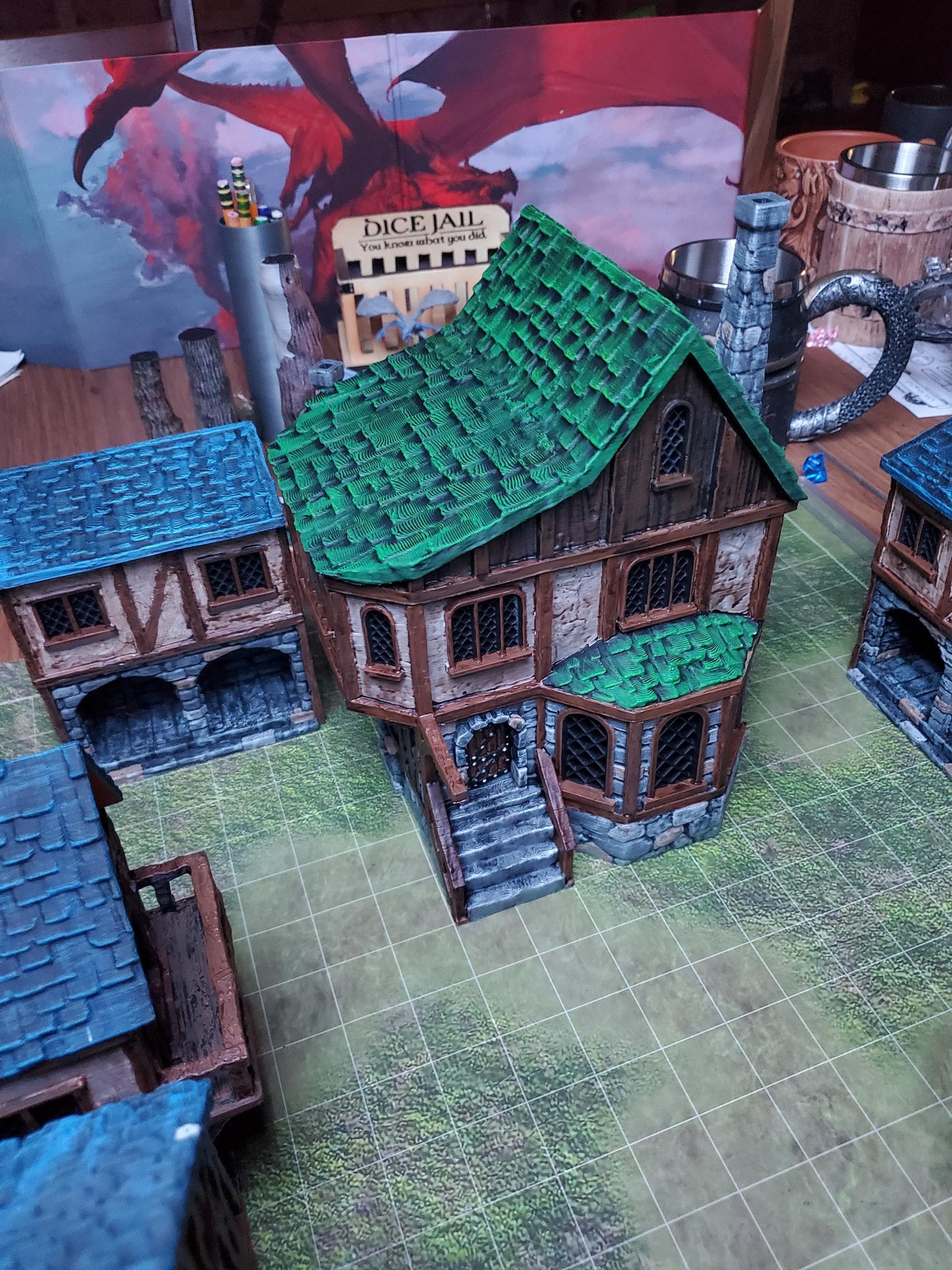 Medieval Apothecary - Tabletop Terrain - 28 MM, Tabletop 3D Printed Terrain by MiniatureLand, Perfect for Wargaming and RPGs