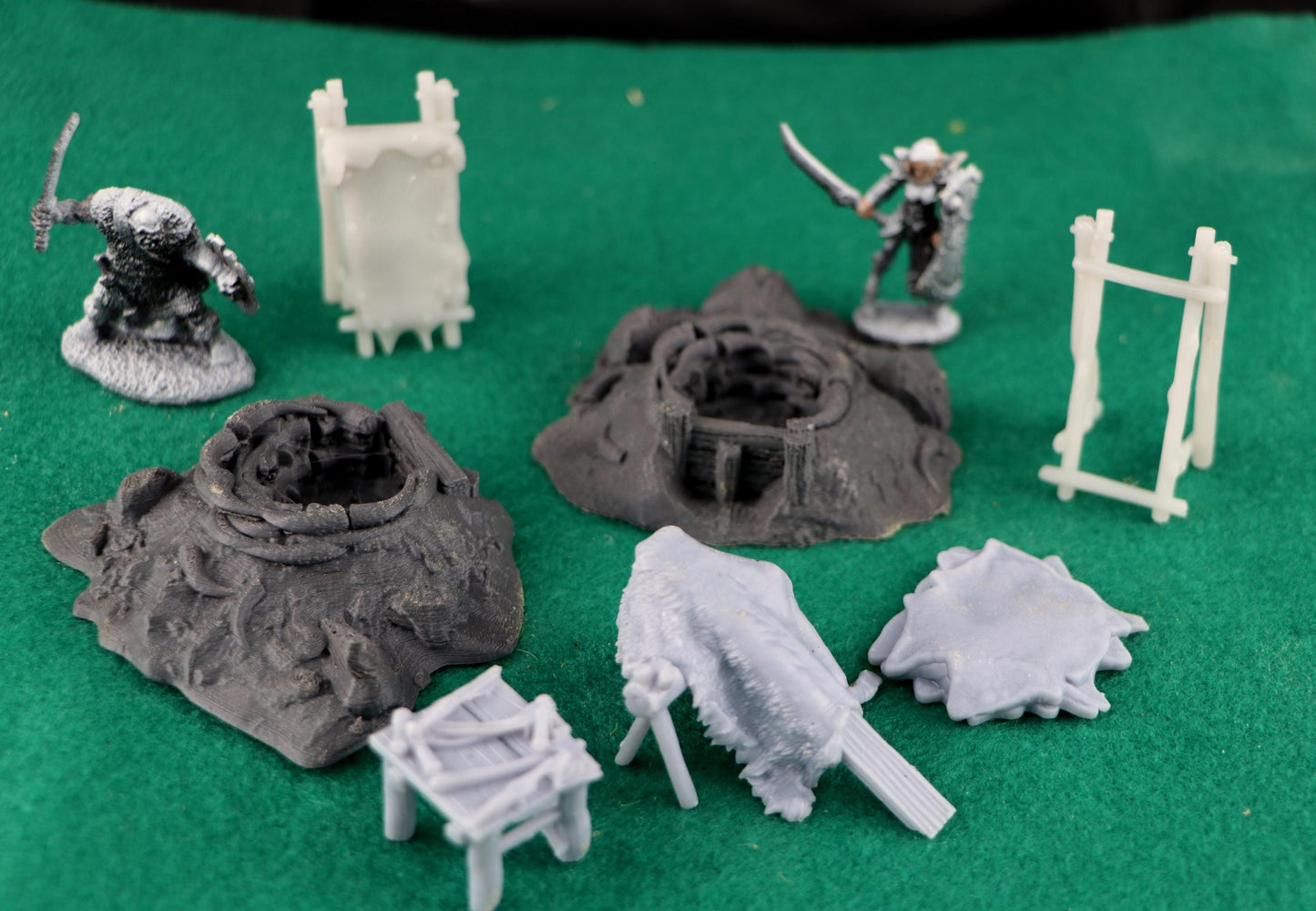 Tanning Work Site by GameScape3D - 3D Printed Tabletop Terrain, Perfect for Wargames, Board Games, RPGs