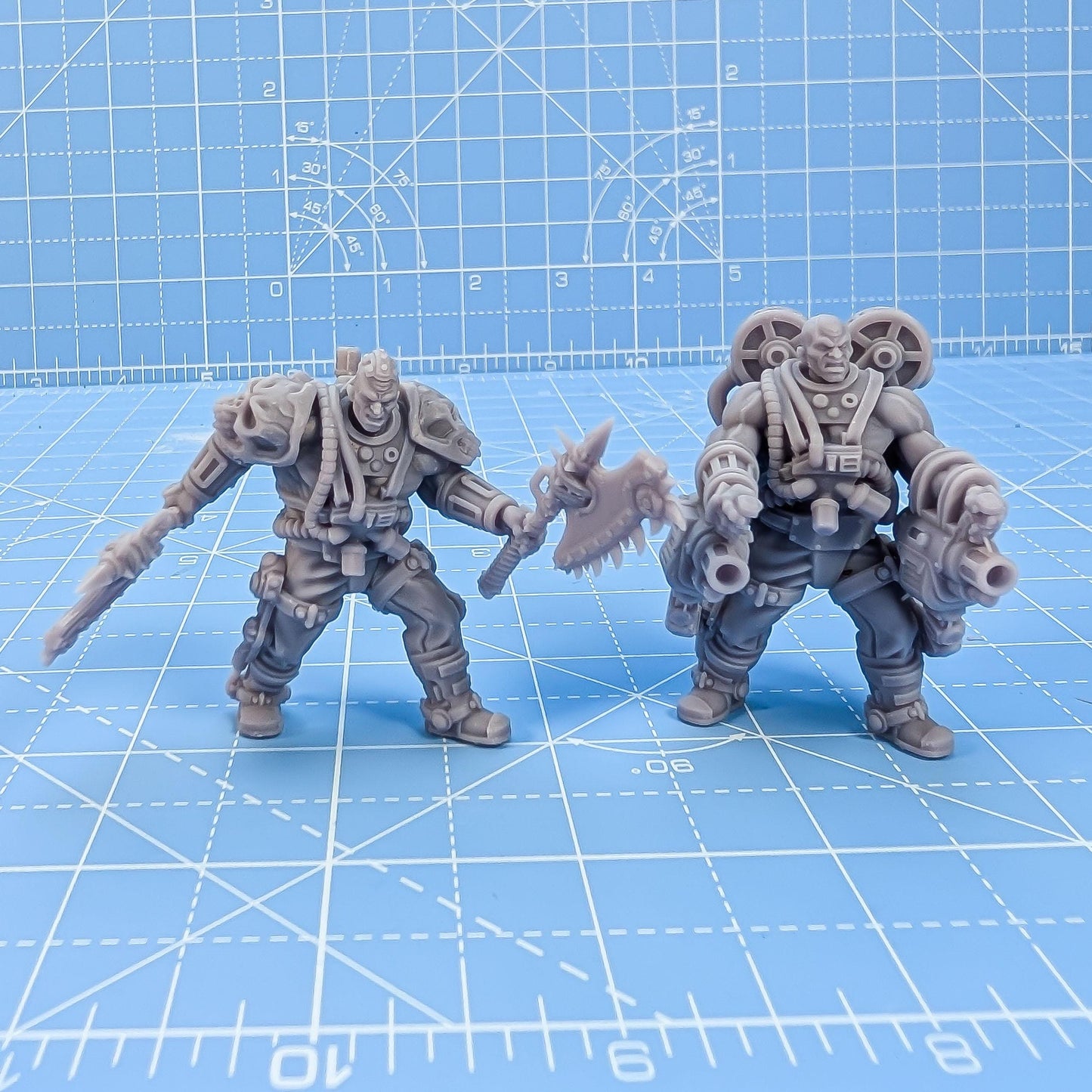 Forge Roiders - Fleshforged Gang - a Muscular Gang - Sci-Fi Grimdark Mercenaries by Print Minis