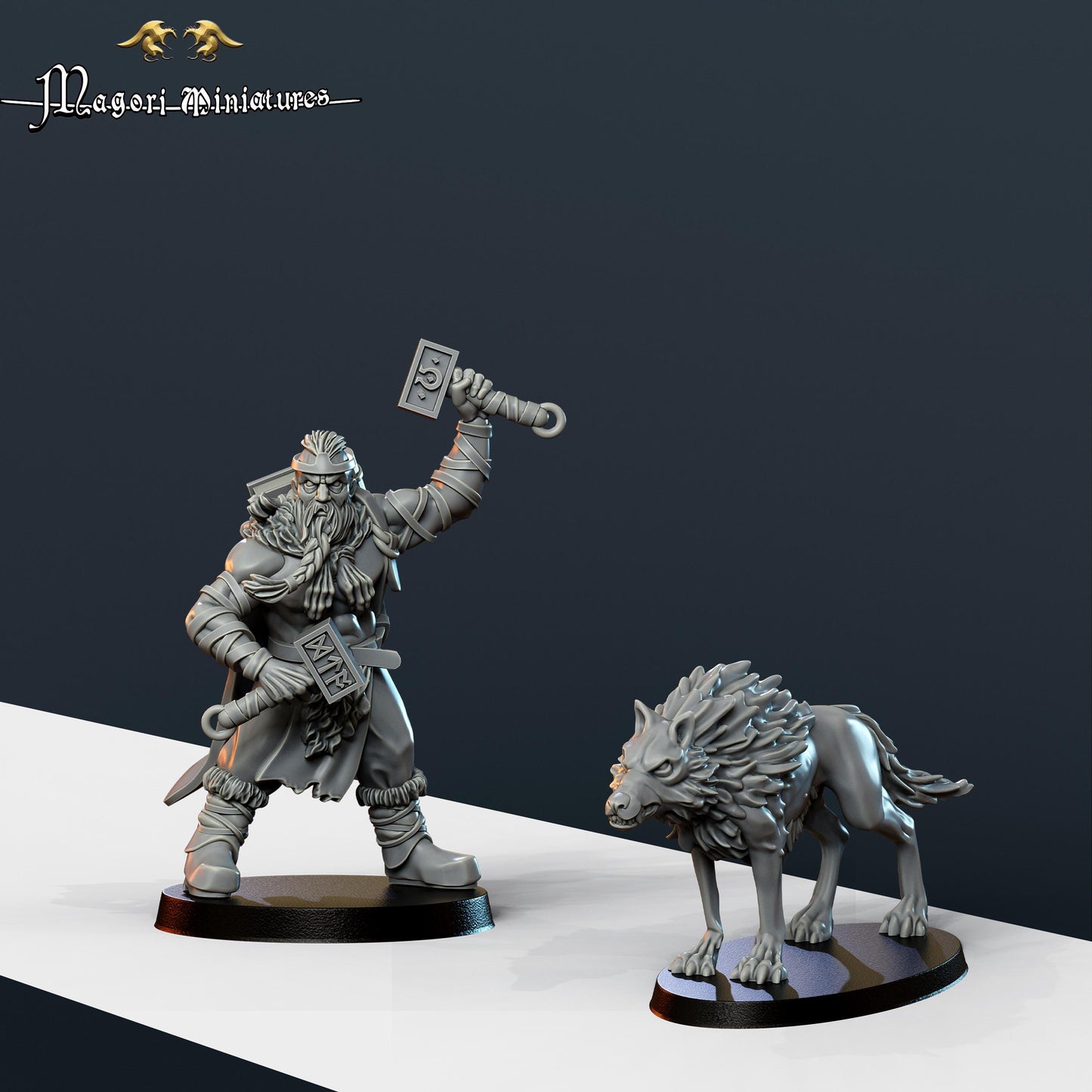 Band of the Wolf, Fantasy Skirmish Miniatures by Magori Miniatures, perfect for Fantasy Wargames and RPGs