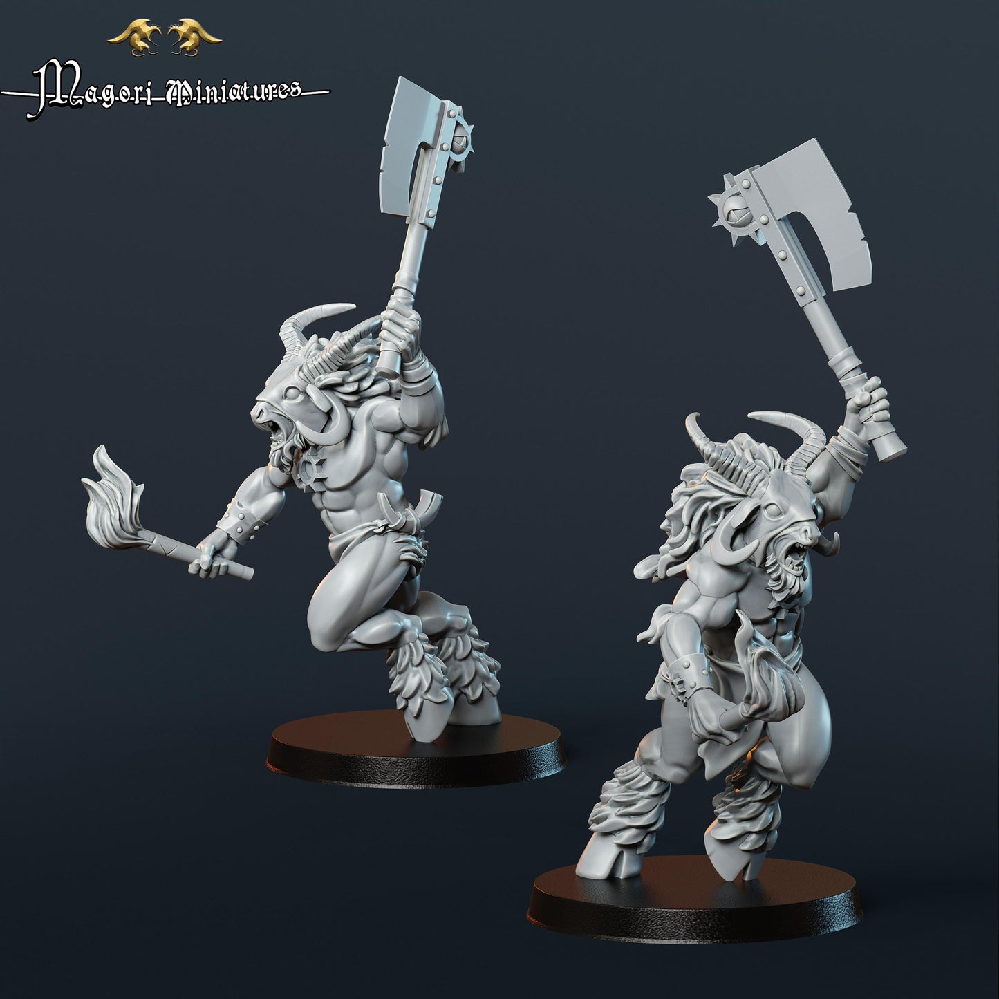 Grimdark cultists, Fantasy Skirmish Miniatures by Magori Miniatures, perfect for Fantasy Wargames and RPGs