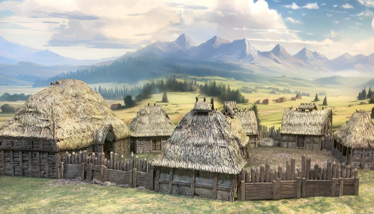 Eastlingham: Rural Peasant Hamlet by GameScape3D - 3D Printed Tabletop Terrain, Perfect for Wargames, Board Games, RPGs