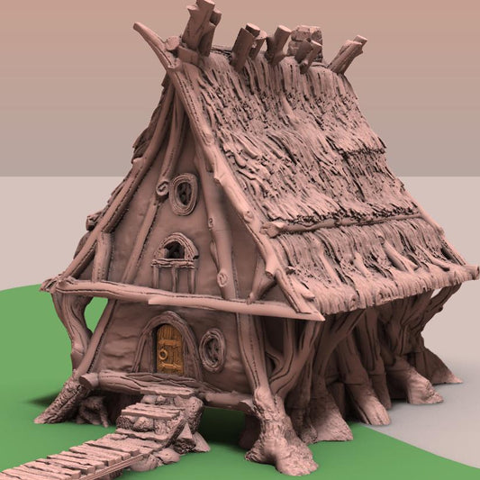Halfling Swamp Village by GameScape3D - 3D Printed Tabletop Terrain, Perfect for Wargames, Board Games, RPGs