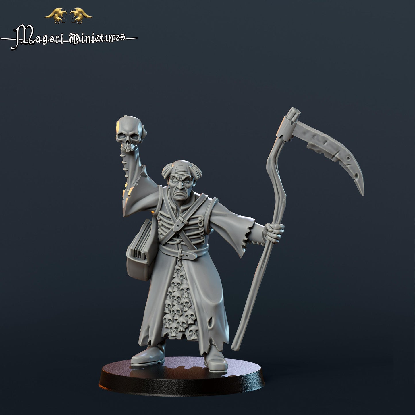 Necromancer, Fantasy Skirmish by Magori Miniatures, perfect for Fantasy Wargames and RPGs