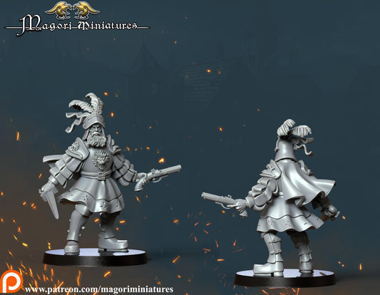Marienburg Captain, Fantasy Skirmish Miniatures by Magori Miniatures, perfect for Fantasy Wargames and RPGs