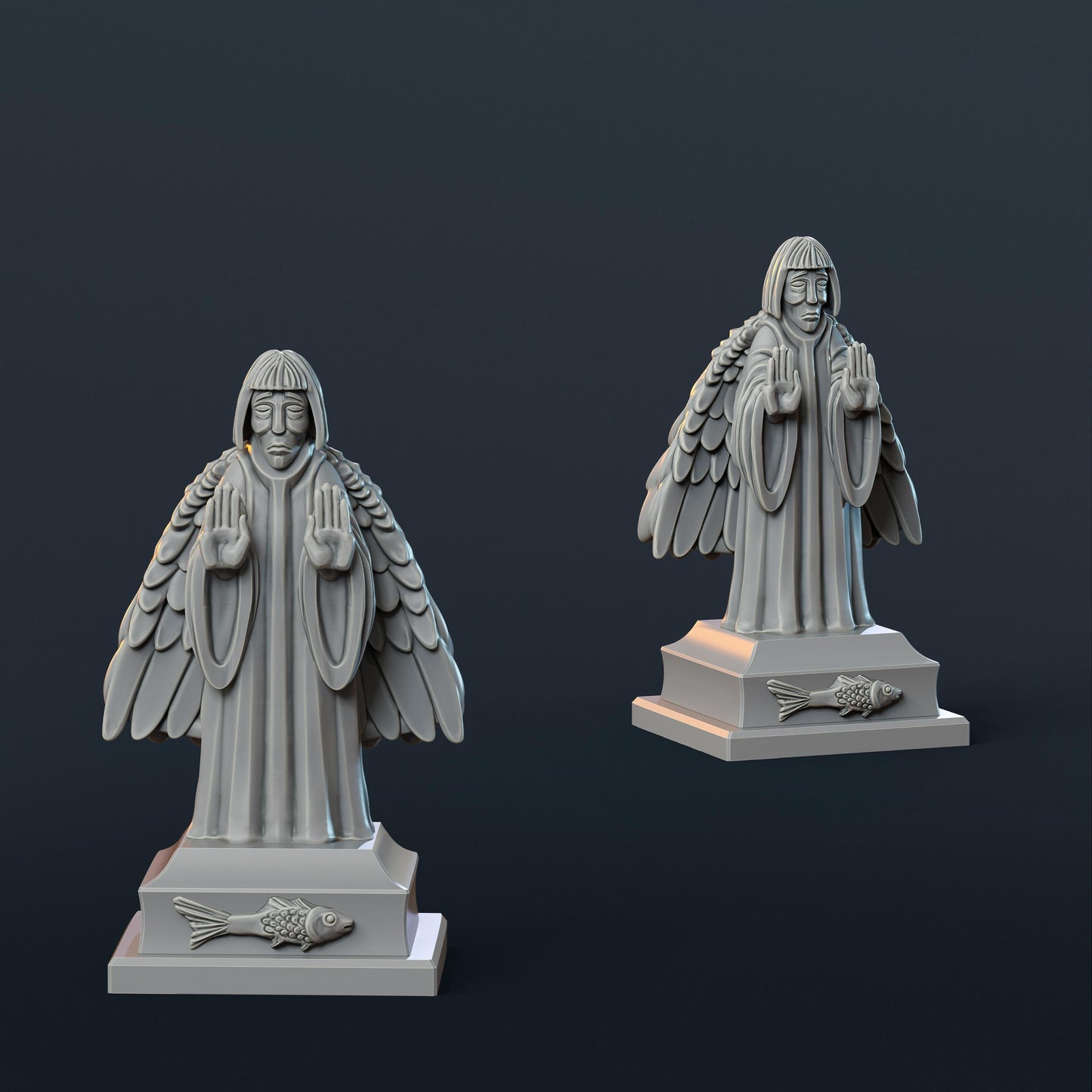 Warding statue, Fantasy Skirmish Scatter Terrain by Magori Miniatures, perfect for Fantasy Wargames and RPGs